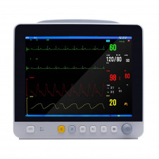 Kardiomonitor weterynaryjny IE-12V z Kapnografem, Ciśnieniomierz, EKG, Pulsoksymetr, Temperatura, Drukarka